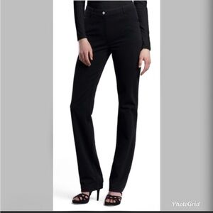 St. John Straight Leg Black Knit Pants